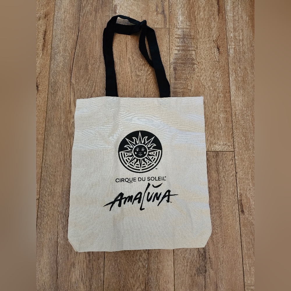 New Cirque Du Soleil Amaluna Graphic Print Cotton Canvas Tote Reusable Bag 13x15